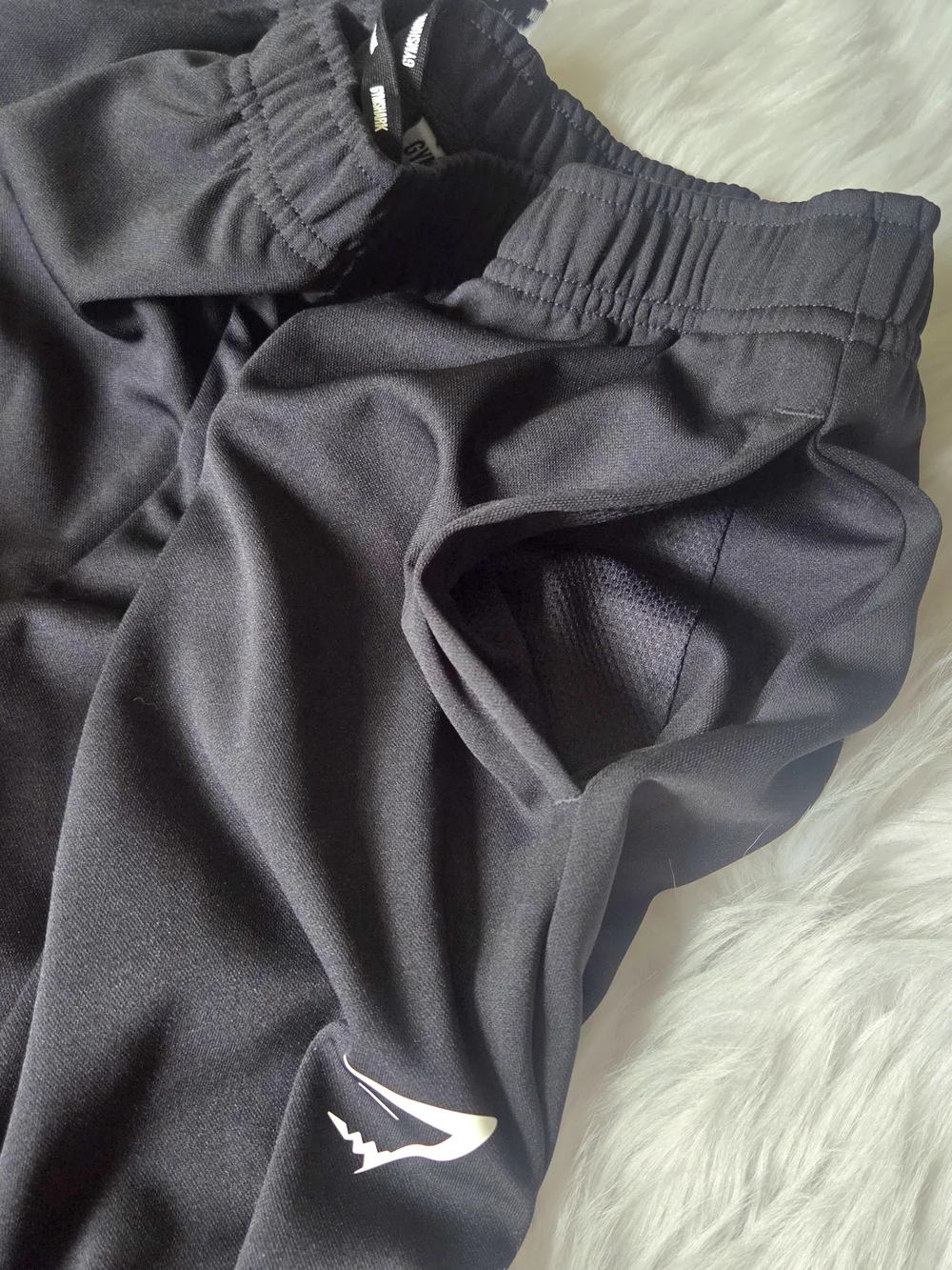 GYMSHARK Mens Sweatpants Joggers Black Size M